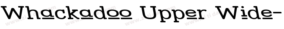 Whackadoo Upper Wide字体转换